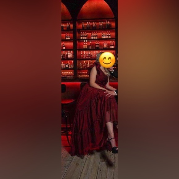 Mac Duggal Organza One-Shoulder Pleated Gown Size 8 - Picture 12 of 13